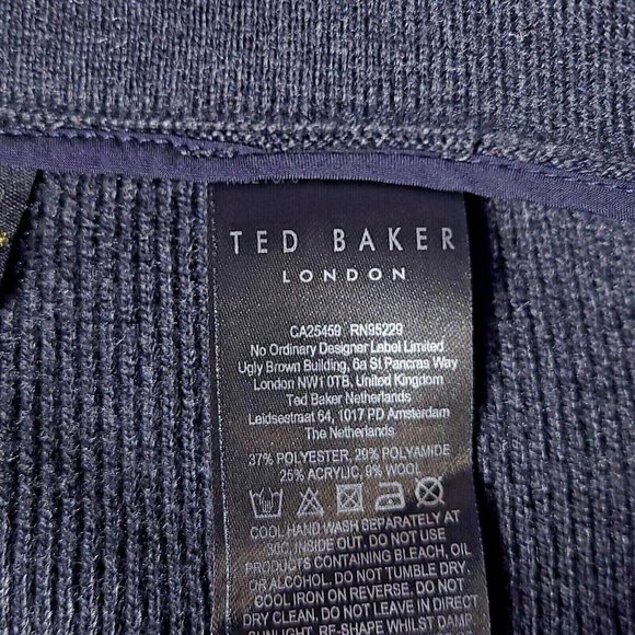 Ted Baker Womens Knit Joggers Gray Charcoal High Rise Pull On Pants 3 New - Picture 11 of 11